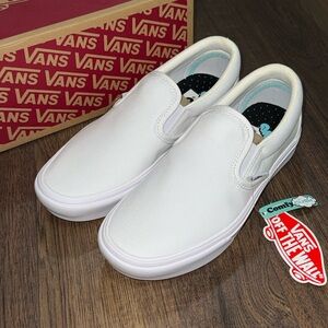 Vans Classic White Slip-On Shoes